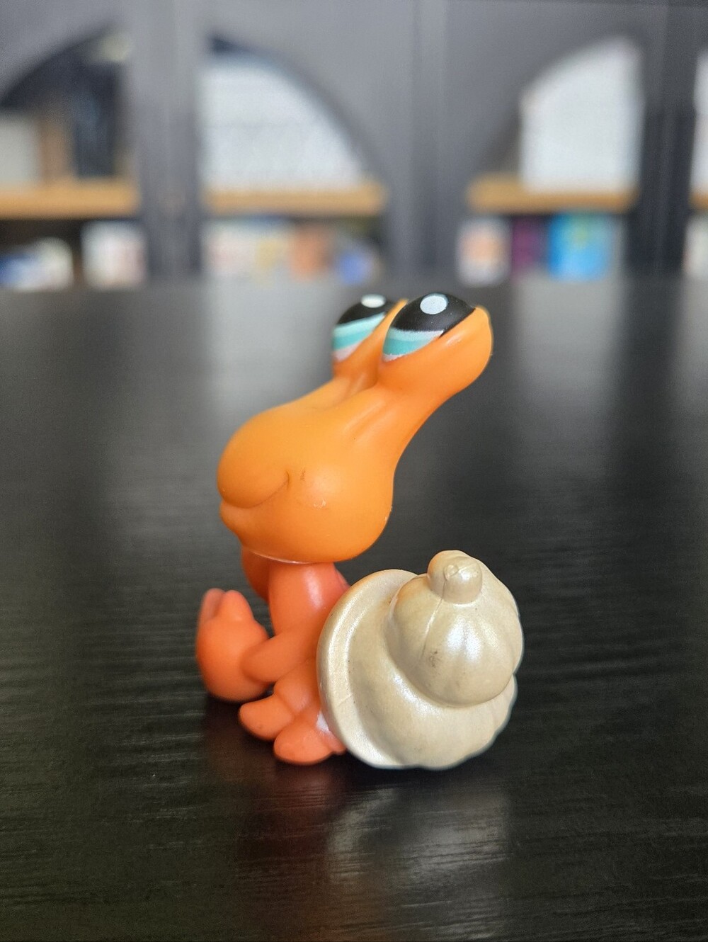 Littlest Pet Shop Authentic LPS #188 Orange Hermit Crab Cream Pearl Aqua Eyes - Picture 4 of 10